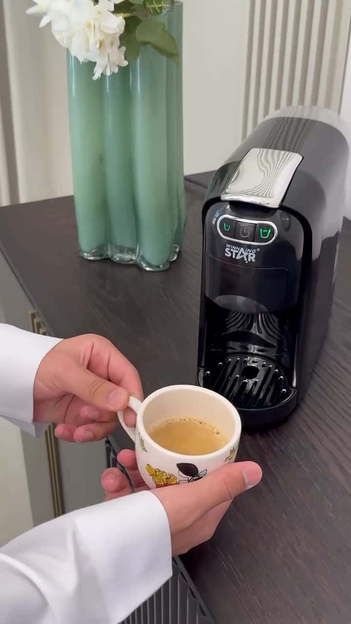 ماكينة قهوة كبسولات وينينج ستار 20 بار 1400 واط Winning Star Capsule Coffee Machine