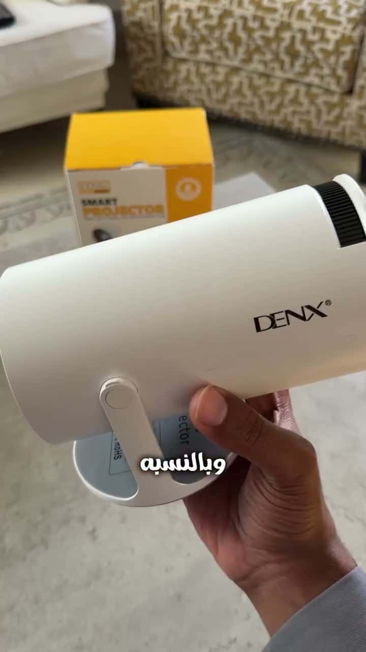 Denx Smart Mini Portable Projector DX2591 FHD 1080P, Built-in Wi-Fi, Android 11, 380° Rotation, Auto Horizontal Keystone Correction, 50,000h LED Life