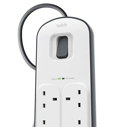 وصلة كهرباء ب 6 مداخل 6Way Surge Protection Strip - BELKIN