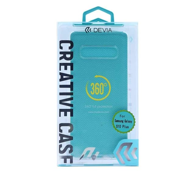 كفر أصلي لسامسونج جالكسي S10 Plus - كريستال شفاف