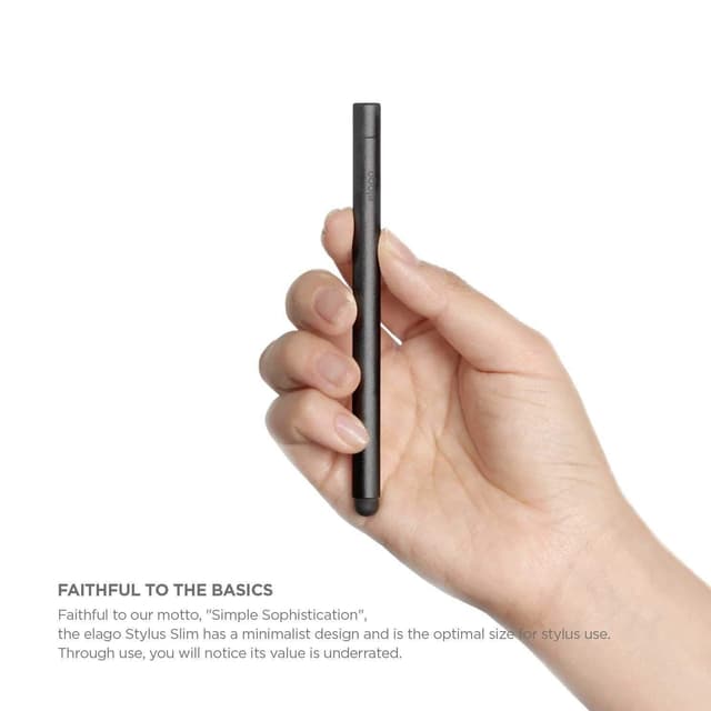 قلم للجوال لمس ايلجو أسود Elago Slim Stylus Pen