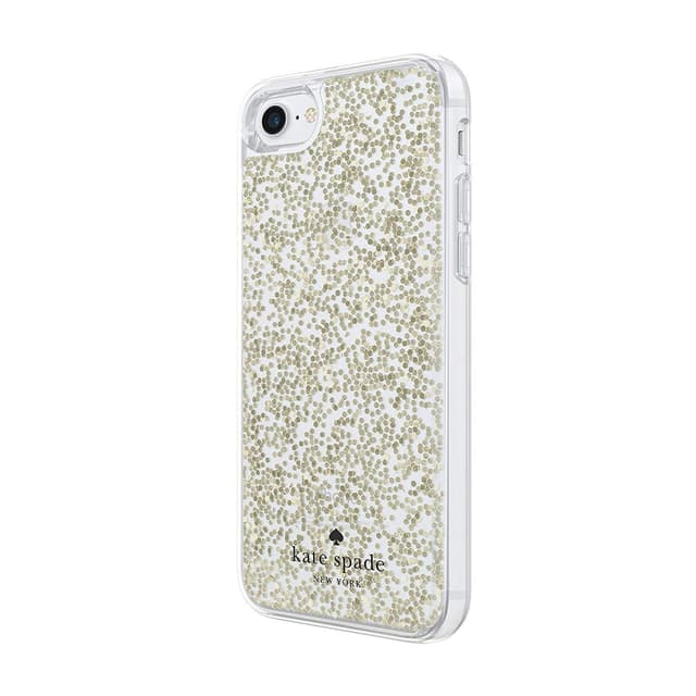 كفر ايفون 8/7 - رمادي KATE SPADE NEW YORK Protective Clear Glitter Case for iPhone 8/7 Gold Glitter