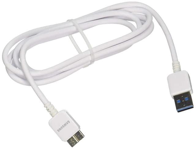 وصلة شاحن لهاتف جالاكسي نوت 3 طول 2 متر أبيض بورودو Porodo Galaxy Note 3 Cable 2 Meter White - 611228