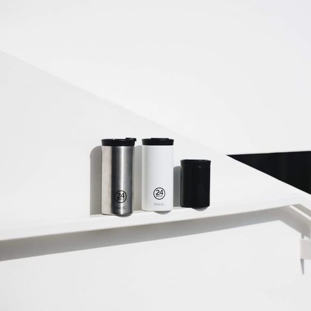 زجاجة سفر 600 مللي 24Bottles Travel Tumbler - فولاذي - 146426