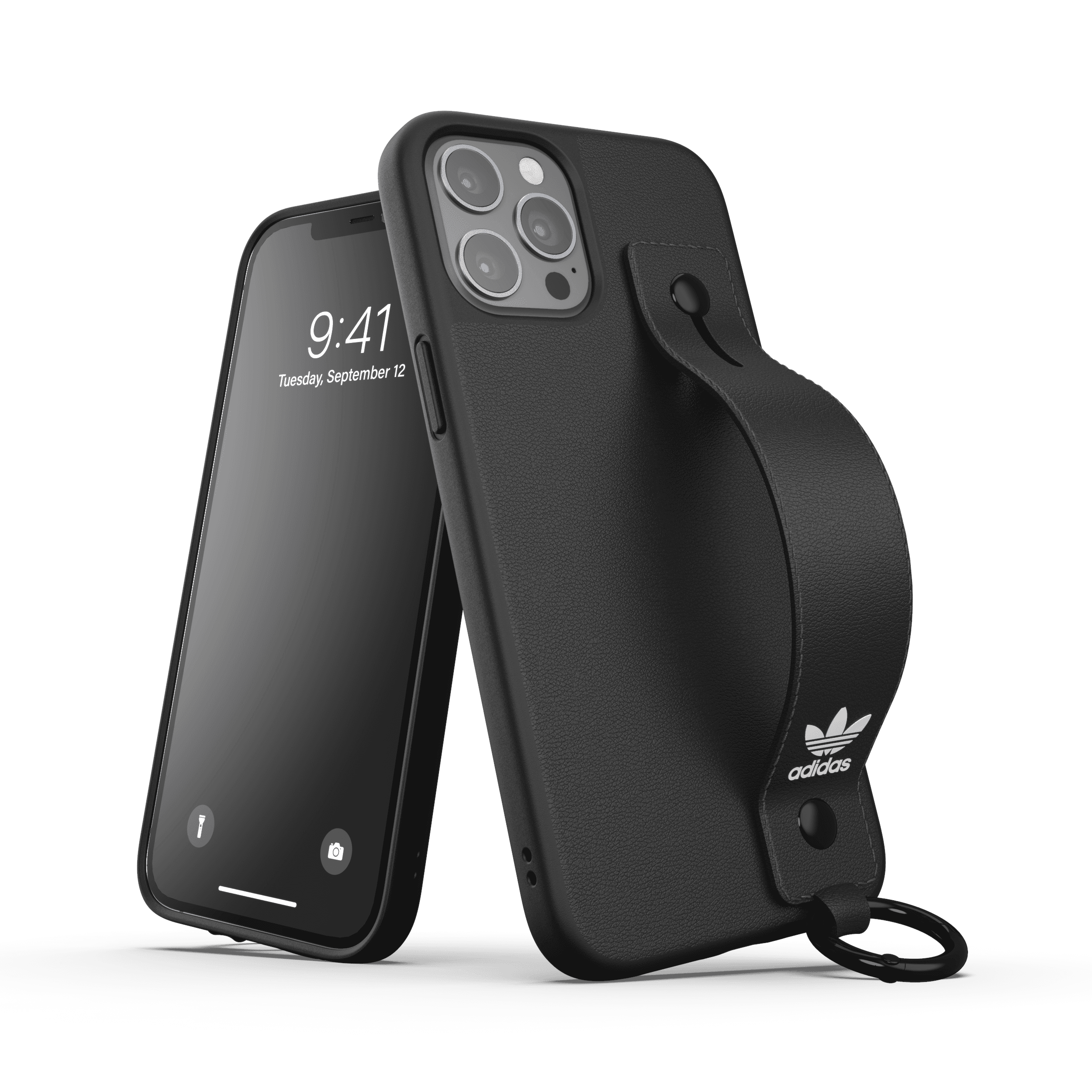 كفر آيفون 12 برو ماكس adidas ORIGINALS Apple iPhone HandStrap Case - أسود