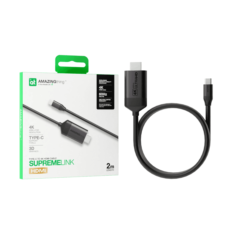 AMAZINGTHING at supremelink type c to hdmi 4k cable 2m black