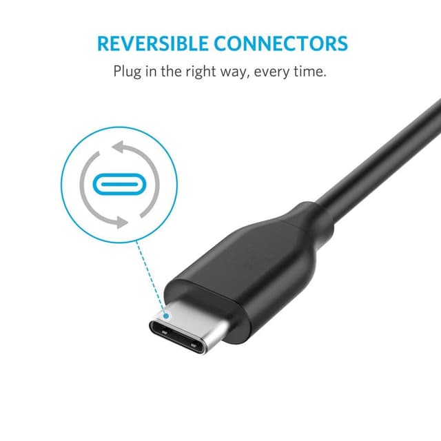 كابل توصيل USB-C إلى USB-C 2.0 90سم ANKER POWERLINE III - أسود