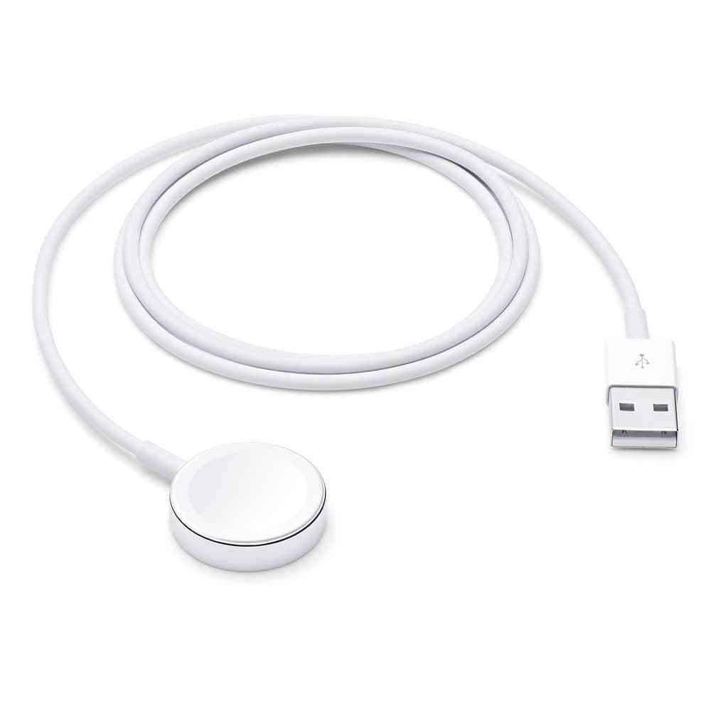 شاحن ساعة ابل الاصلي  أبيض 1 متر ابل Apple watch magnetic charging cable 1M