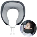 وسادة تدليك الرقبة Baseus Thermal Series Memory Foam U-Shaped Neck Pillow (with 2 Packs of Hot Compress Patches for Replacement) باللون الرمادي