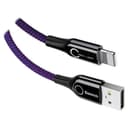 baseus c shaped light intelligent power off cable purple