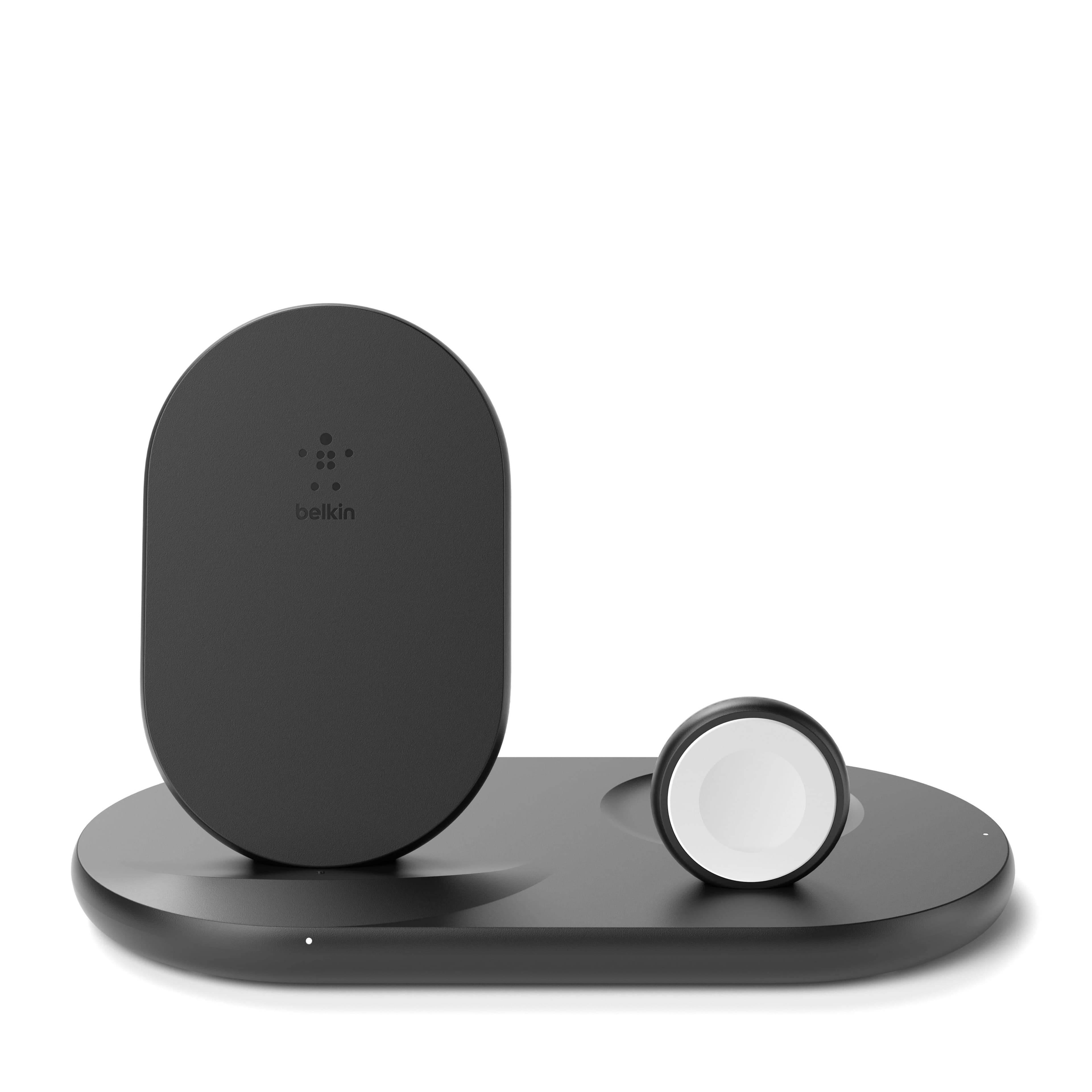 لوح شحن لاسلكي ثلاثي Belkin - Wireless Charging - 10W - أسود