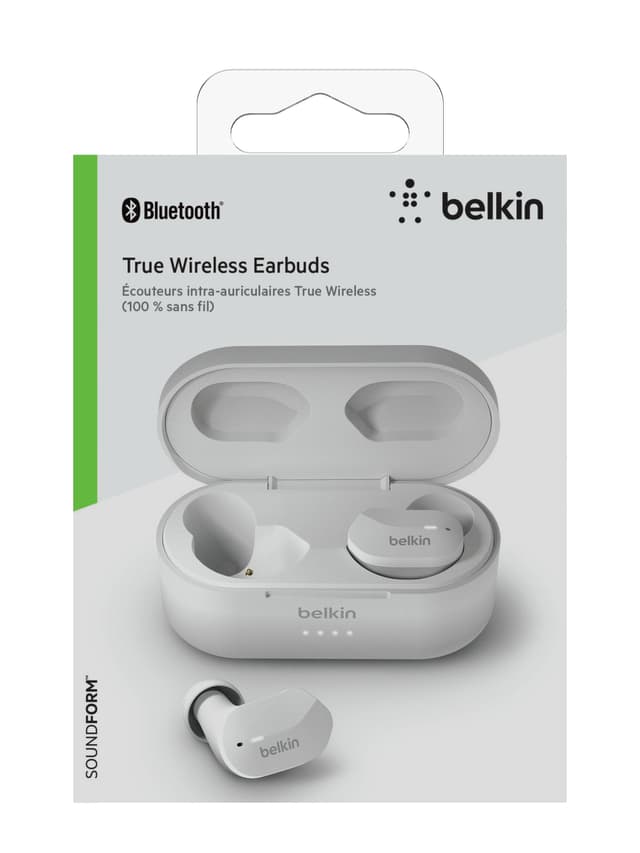 belkin soundform true wireless earbuds white