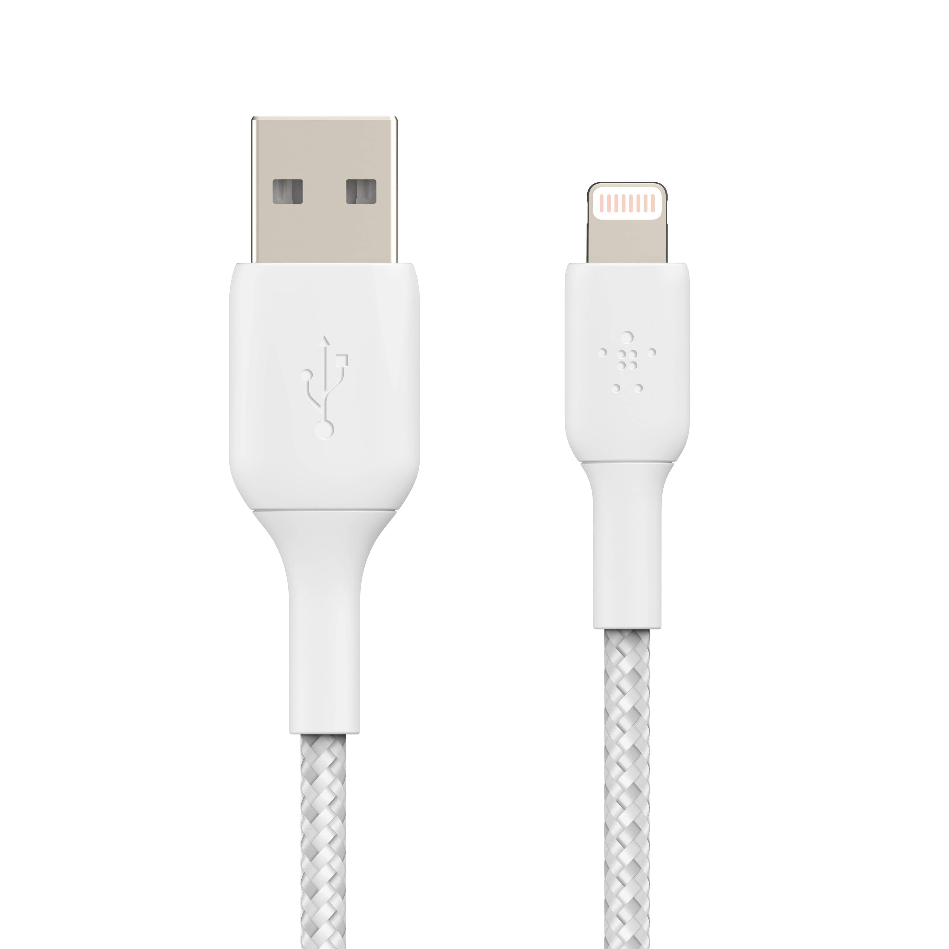 belkin boost charge usb a to lightning braided cable 3meter white