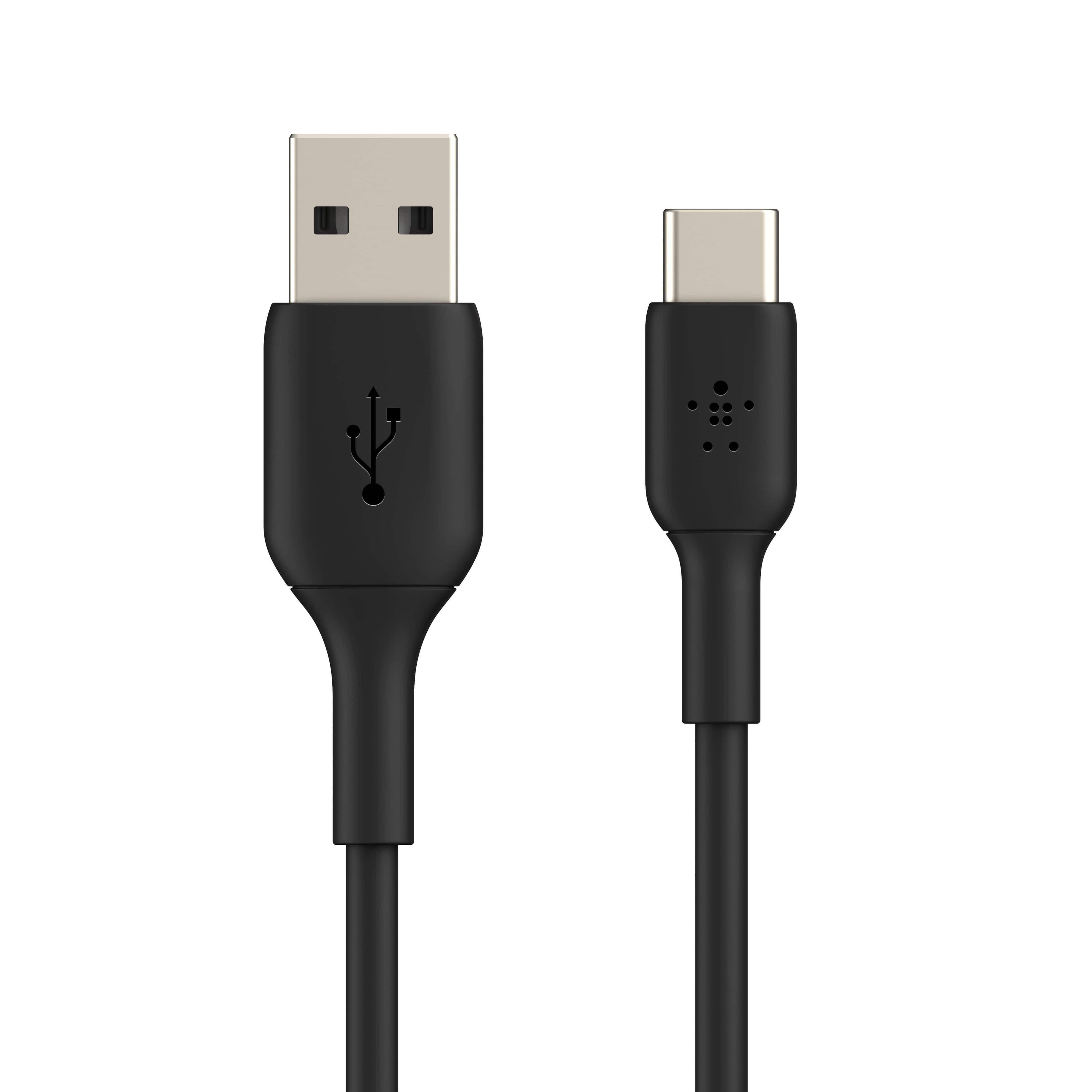 وصلة شاحن (كيبل شحن) من USB-A إلى USB-C لون أسود 1 متر Belkin - Boost Charge USB-C to USB-A Cable