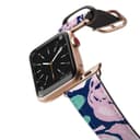 casetify apple watch band leather all series 42 mm aluminum gold frame 2
