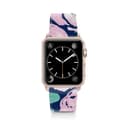 casetify apple watch band leather all series 42 mm aluminum gold frame 2