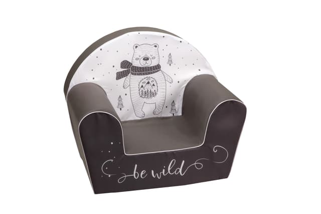 أريكة Delsit Arm Chair -  دب مع لون رمادي غامق