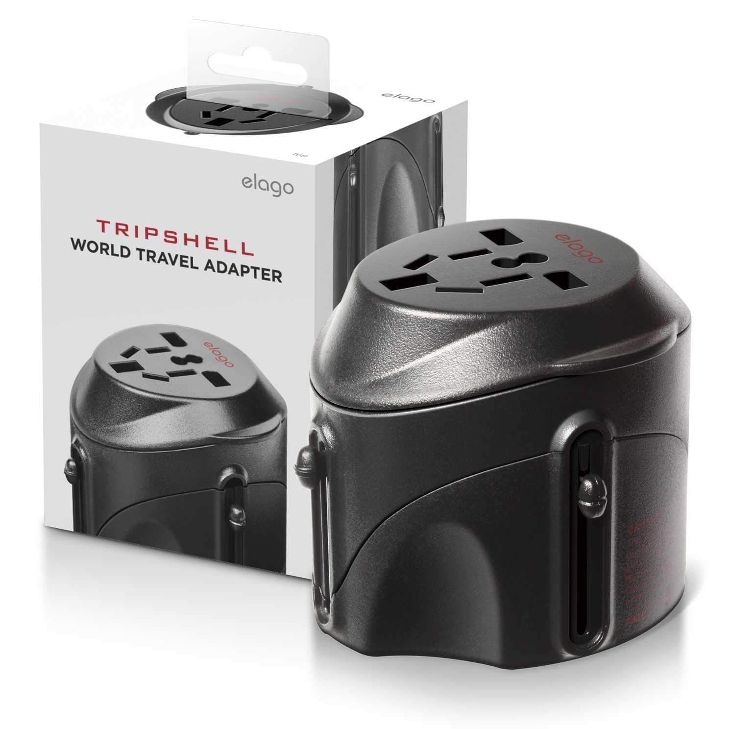 Elago Tripshell Universal Travel Adapter - Black