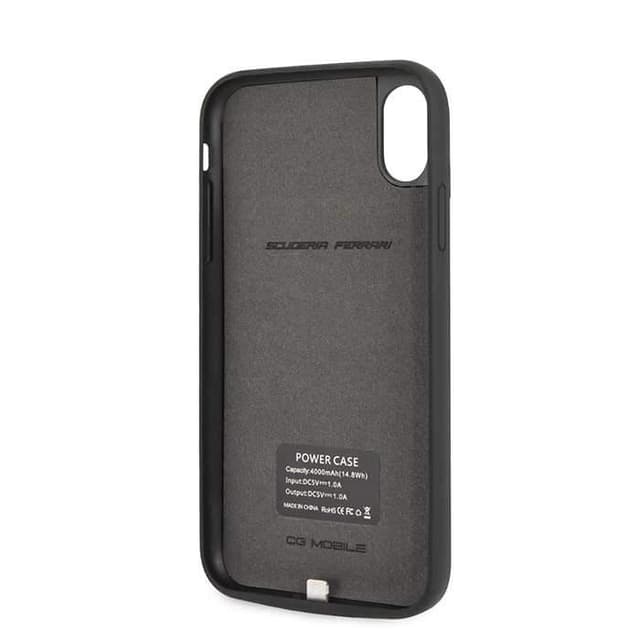 كفر شاحن سعة 4000 ملي أمبير لآيفون  Xr من Ferrari - أسود