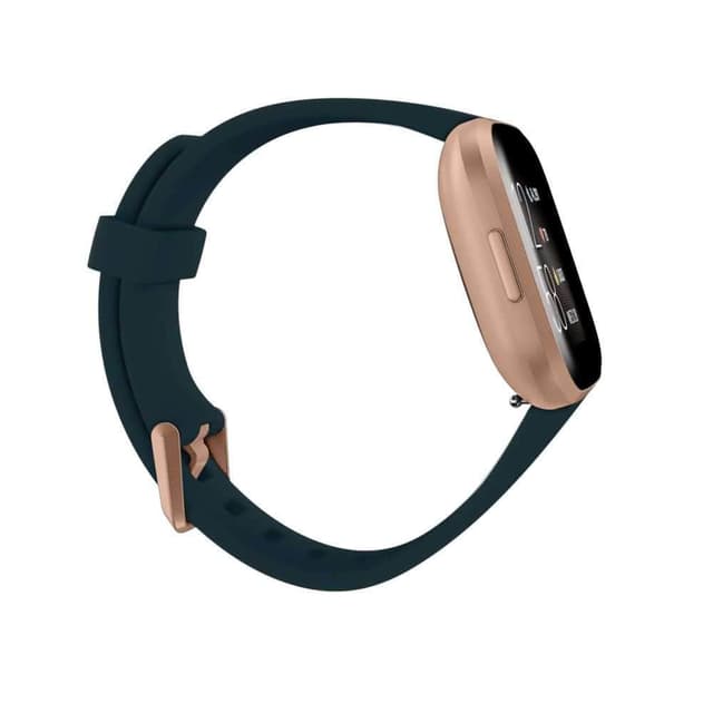 ساعة الذكية للصحة و اللياقة البدنية و بلون أخضر زمردي و النحاسي الوردي من فيتبيت فيرسا 2  Fitbit Versa 2 Health And Fitness Smart Watch Emerald Green Copper rose