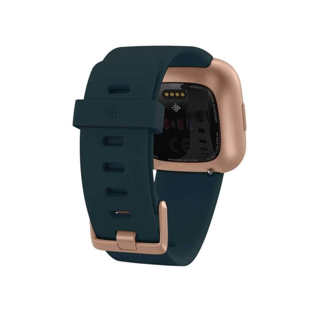 ساعة الذكية للصحة و اللياقة البدنية و بلون أخضر زمردي و النحاسي الوردي من فيتبيت فيرسا 2  Fitbit Versa 2 Health And Fitness Smart Watch Emerald Green Copper rose