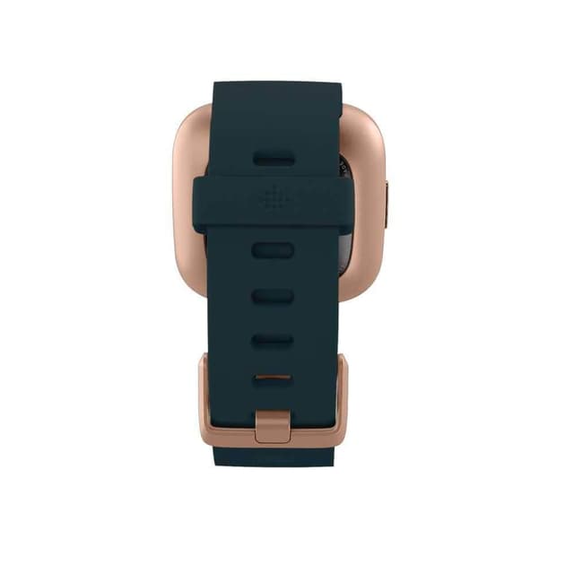 ساعة الذكية للصحة و اللياقة البدنية و بلون أخضر زمردي و النحاسي الوردي من فيتبيت فيرسا 2  Fitbit Versa 2 Health And Fitness Smart Watch Emerald Green Copper rose