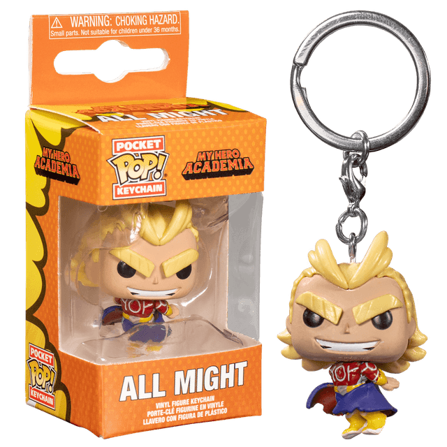 Funko pop keychain mha all might silver age