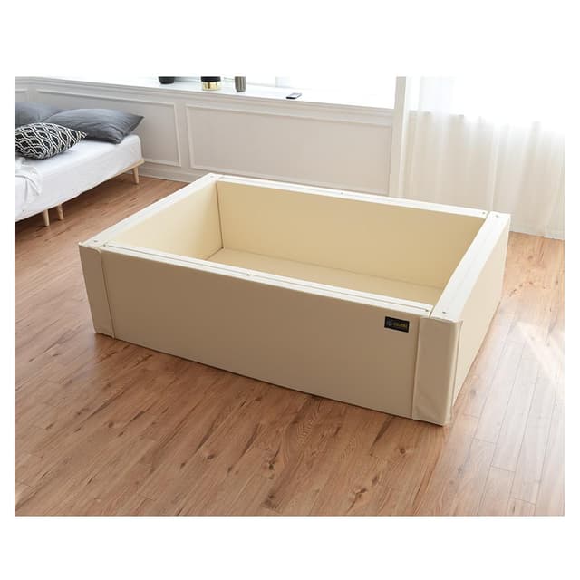 سرير أطفال متعدد الاستخدامات مقاس كبير Ggumbi Twin Star Extra Large - عاجي