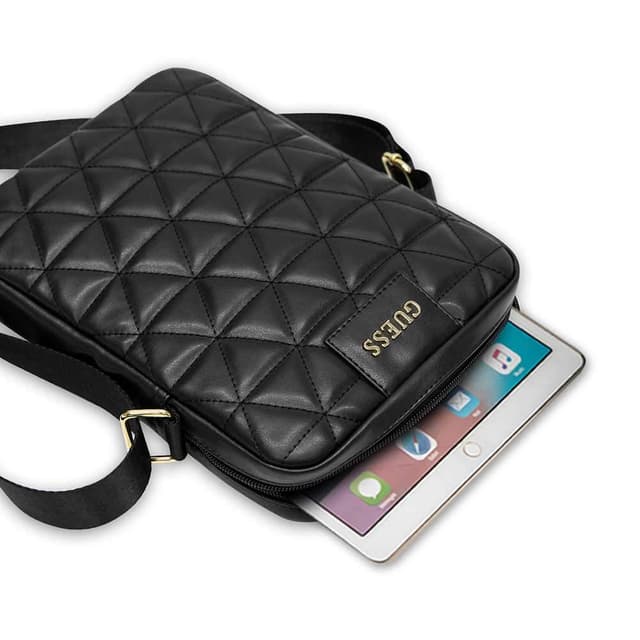حقيبة تابلت PU Quilted Tablet Bag 10" Guess - أسود