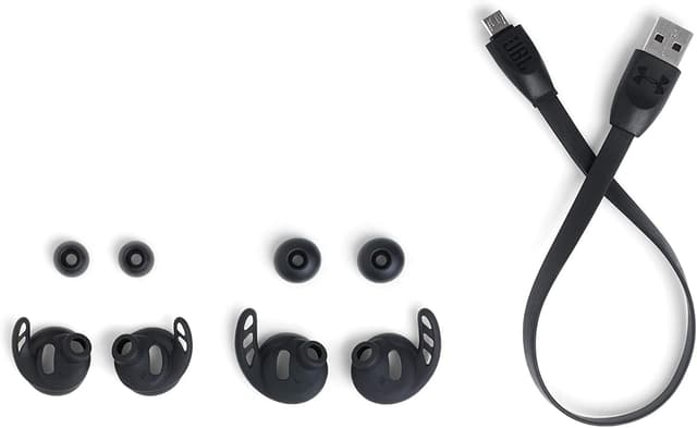 سماعات لاسلكية في الأذن بلوتوث أسود جي بي ال Under Armour by JBL Flash True Wireless In-Ear Headphone - Black