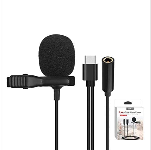 Generic Blueland Lavalier microphone with one side connect earphone for youtube tiktok instagram and facebook vedio (Type-C)