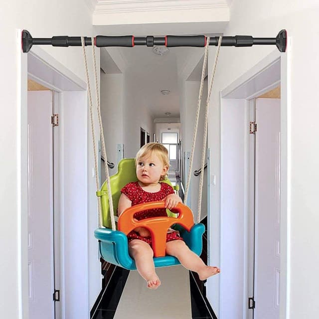 عقلة باب للتمارين الرياضية غير قابلة للانزلاق قابلة للتمديد جينيريك Pull Up Home Adjustable Non Slip Bar Doorway