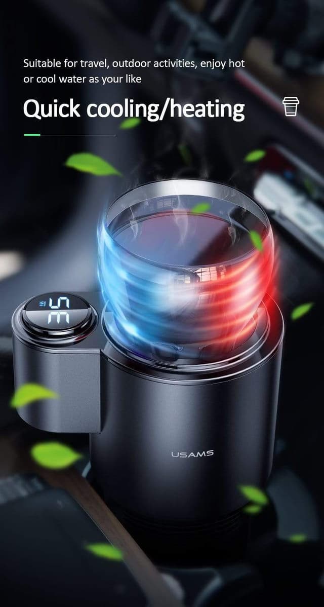 حامل أكواب كهربائي للتبريد والتسخين - Car Cooling And Heating Smart Cup