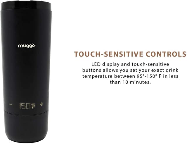 Muggo 12 oz temperature control mug with 3 hour battery life