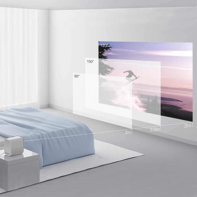 بروجكتر شاومي 120 بوصة مستعمل Full HD Xiaomi Mi Smart Compact Projector Used
