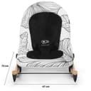 kinderkraft bouncer finio black white