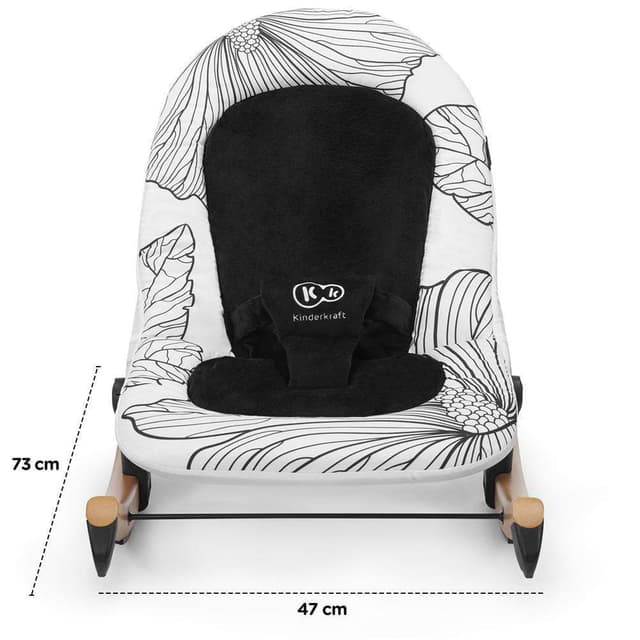kinderkraft bouncer finio black white