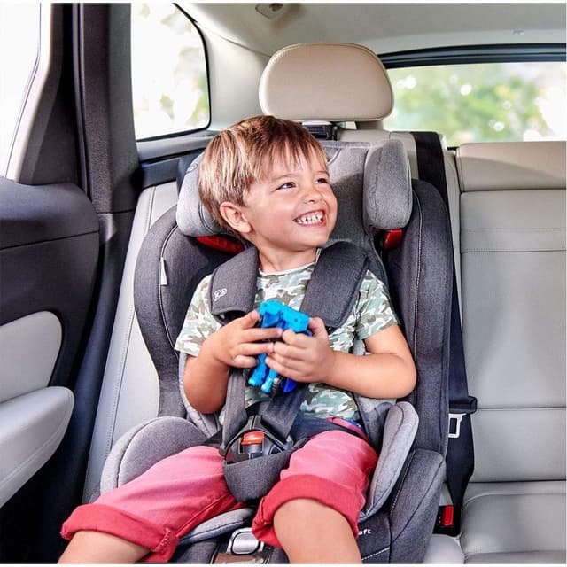 مقعد سيارة للأطفال لون رمادي و أسود Kinderkraft SAFETY-FIX with ISOFIX system