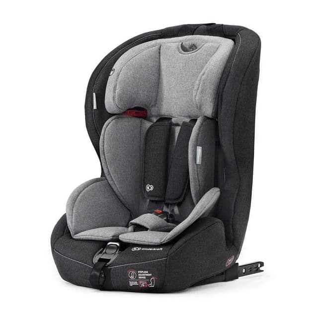 مقعد سيارة للأطفال لون رمادي و أسود Kinderkraft SAFETY-FIX with ISOFIX system