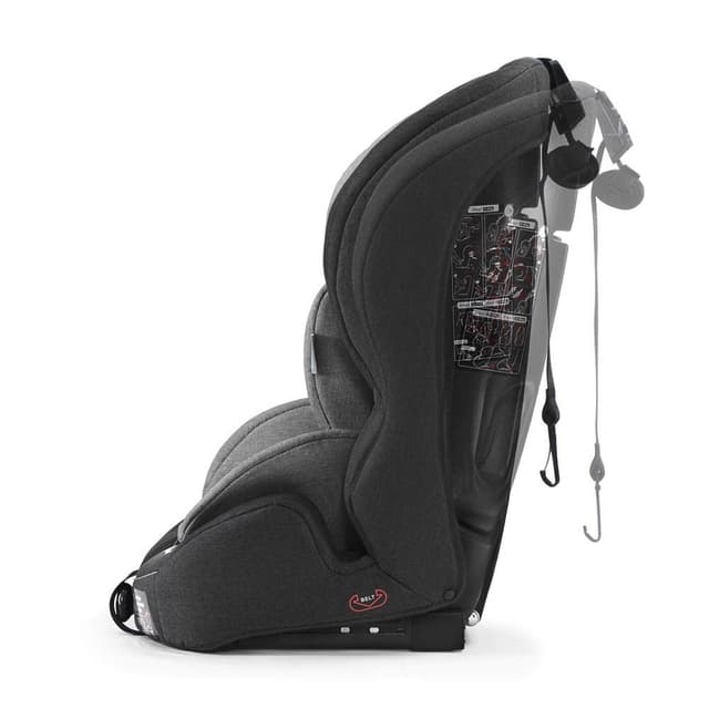 مقعد سيارة للأطفال لون رمادي و أسود Kinderkraft SAFETY-FIX with ISOFIX system