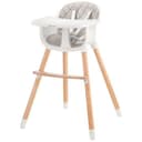 كرسي اكل اطفال رمادي كيندر كرافت Kinderkraft Grey High Chair Sienna