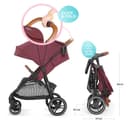 عربة لون خمري Kinderkraft GRANDE LX