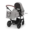عربية اطفال قابلة للطي رمادية كيندر كرافت kinderkraft Grey Foldable Carriage