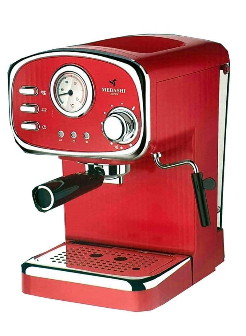mebashi espresso coffee machine me ecm2010 red