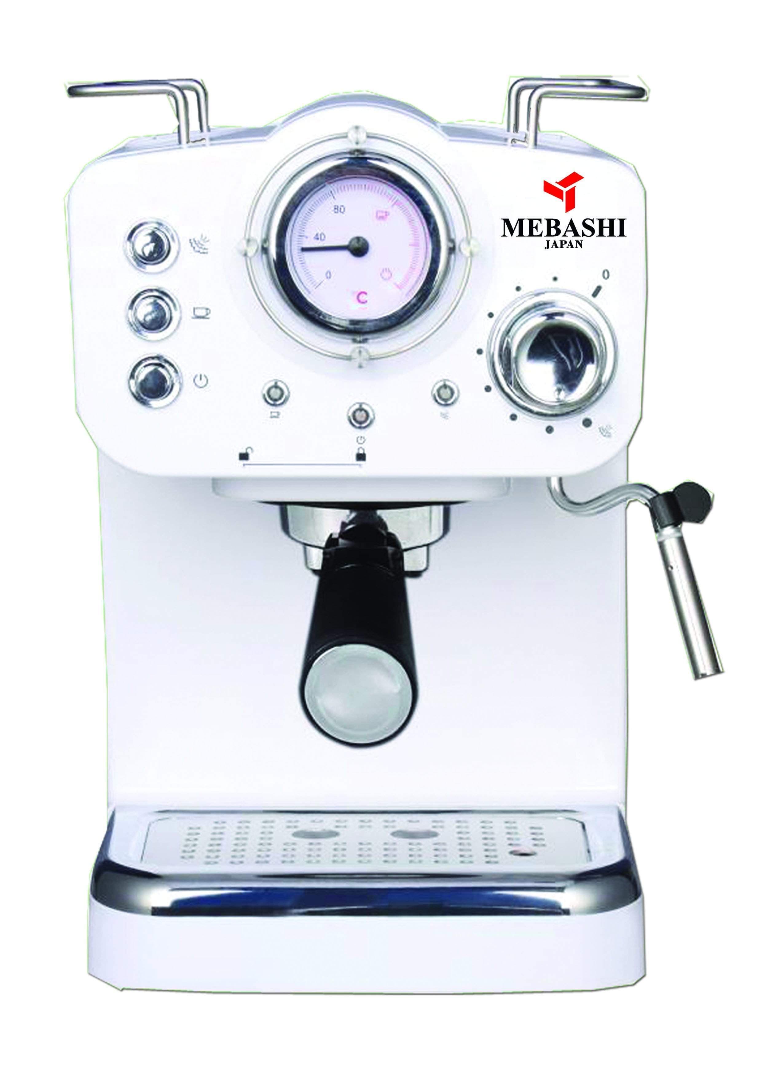 mebashi espresso coffee machine me ecm2009 white