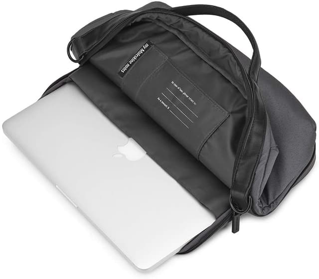 حقيبة للابتوب قياس 13 بوصة لون رمادي Moleskine Backpack Shoulder Bag for PC