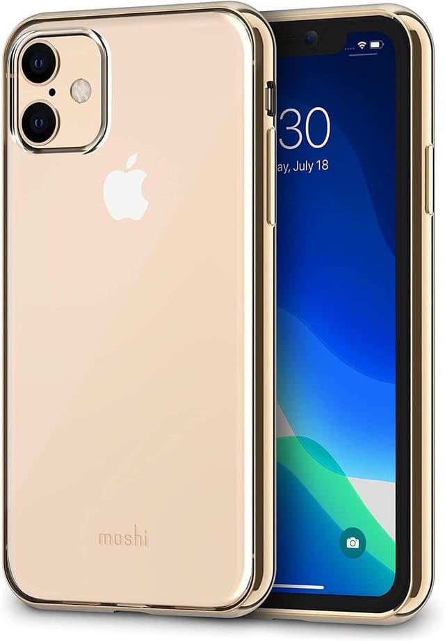 moshi vitros iphone 11 case champagne gold