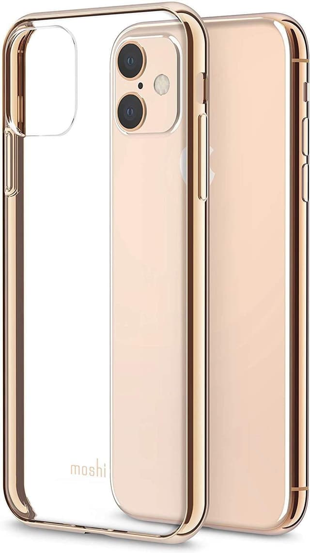 moshi vitros iphone 11 case champagne gold
