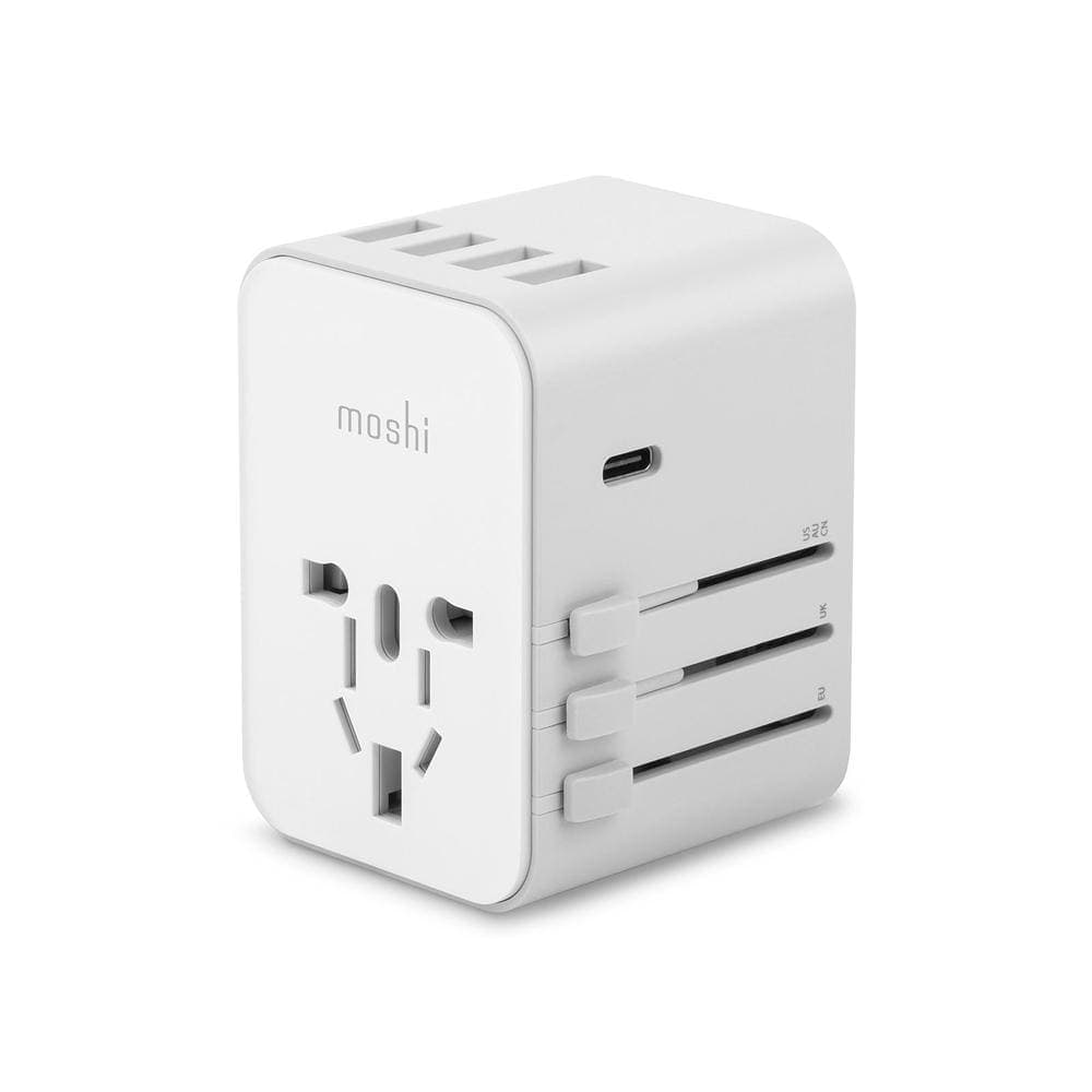 Moshi World Travel Adapter With Usb C And Usb A Ports White