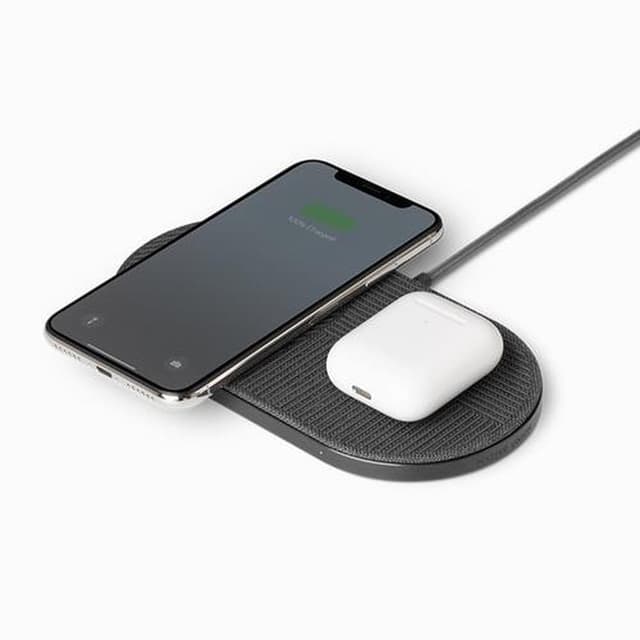 native union drop xl wireless charging pad fabric slate